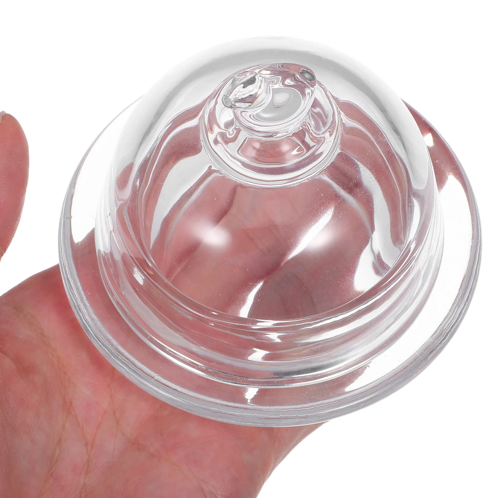 

Dome Lid Glass Ink Holder Transparent Inkwell for Traditional Chinese Japanese Calligraphy Sumi Practice Ink Storage Painting