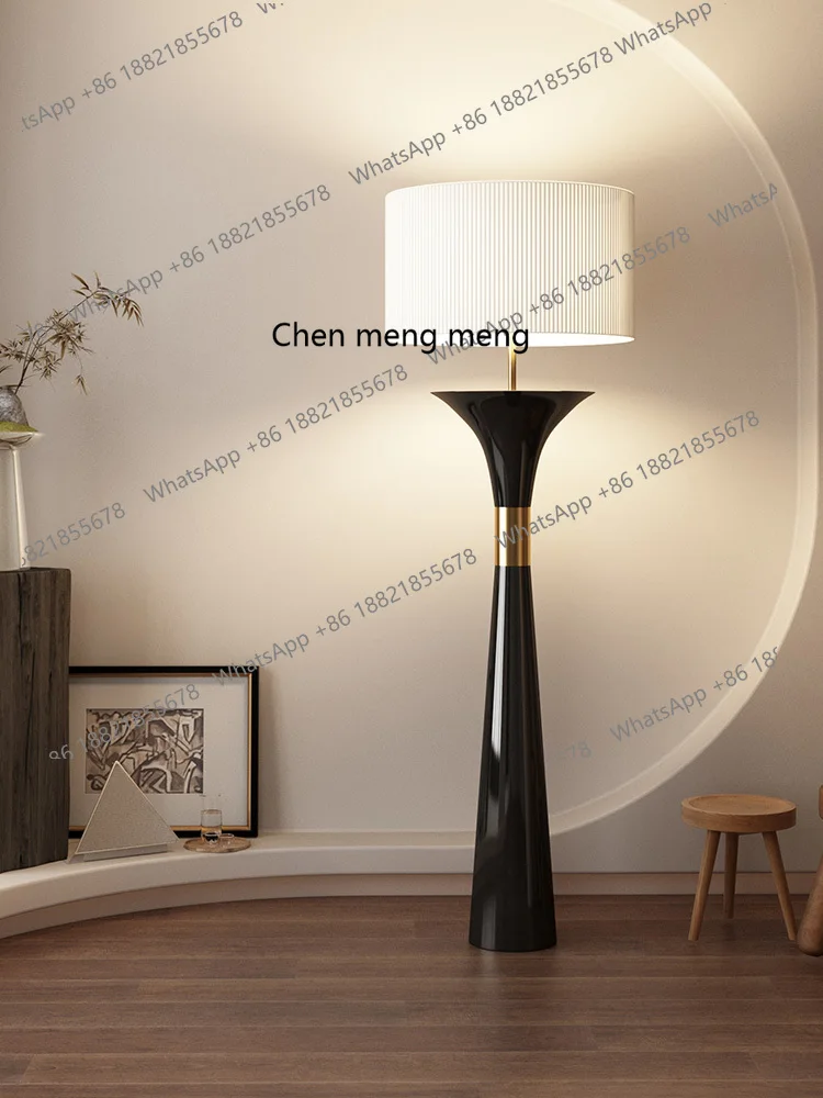 Italian designer floor lamp living room sofa next to light luxury high-end hotel bedroom creative