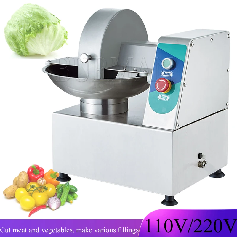 Vegetable And Meat Electric Commercial Pot Type Vegetable  Pickled Chinese Cabbage Chopper Multifunctional Cutting And Mixing Ma