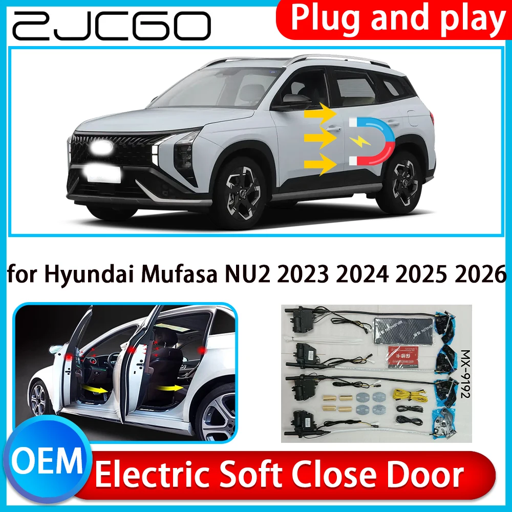 

ZCJGO for Hyundai Mufasa 2022-2026 Auto Pull Car Soft Close Kit Door Power Latch Electric Door Catch Soft Closing Assist