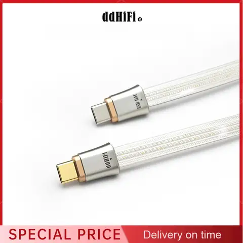 DD DdHiFi TC19CC (Comet) Flagship Pure Silver USB-C To USB-C OTG Digital Signal Cable Four-Wire Parallel Design 10/25/45cm
