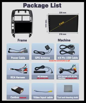 Autorádio s Androidem pro Volkswagen VW Polo MK4 6Q 9N 9N3 2004-2009, multimediální video navigace, GPS, Carplay 4G WiFi, 2din 8 nejlepší prodej Rádio VW Polo 9N 9N3 - №1