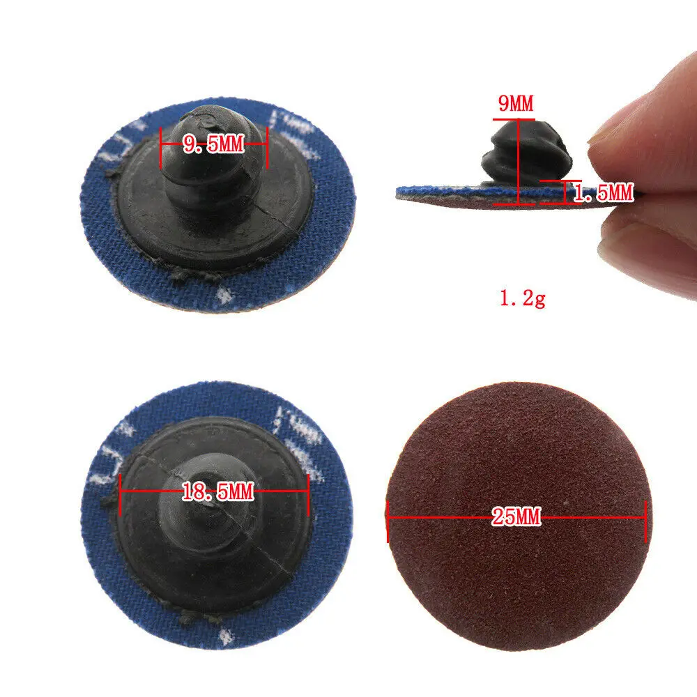 1นิ้ว25มม.120 240กรวดประเภท R เปลี่ยนแผ่นขัด Abrasive Roll ล็อคอลูมิเนียมออกไซด์กระดาษทรายขัดกระดาษทรายแผ่น