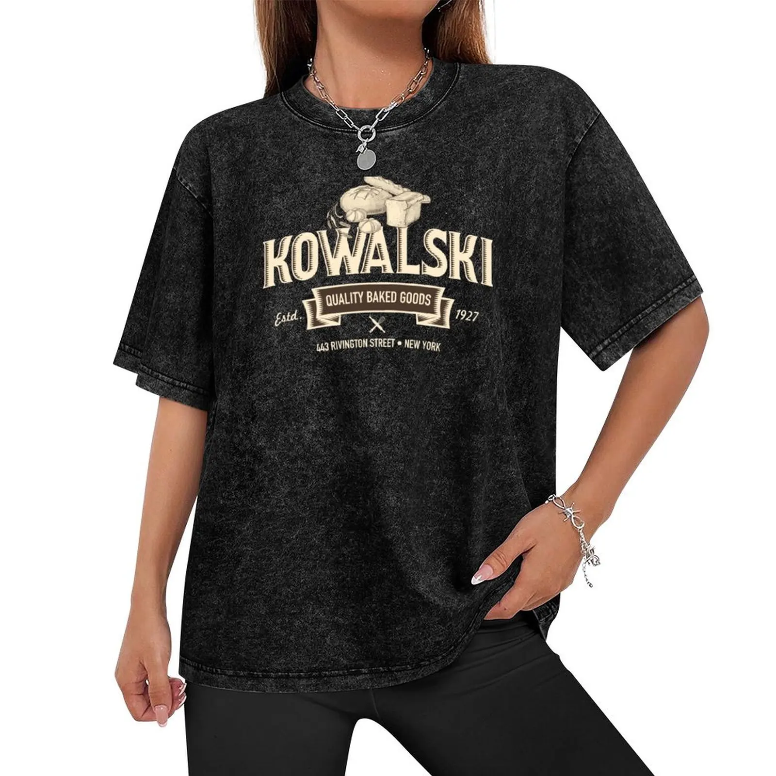 KOWALSKI QUALITY BAKED GOODS T-Shirt summer top plus sizes mens funny t shirts