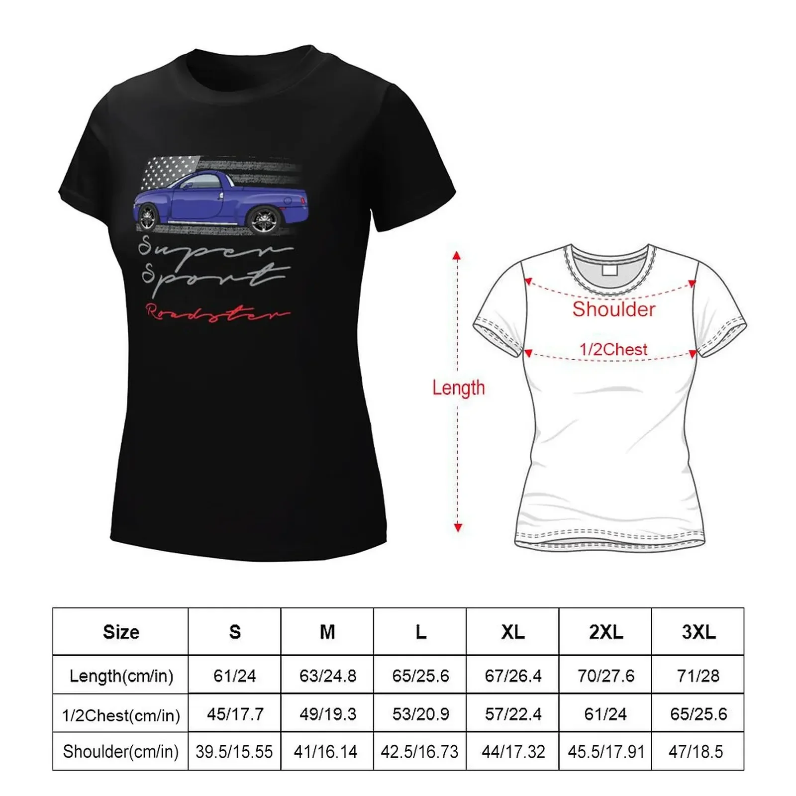 Camiseta azul super esportiva Roadster, roupas fofas, moda coreana, camisetas gráficas para mulheres