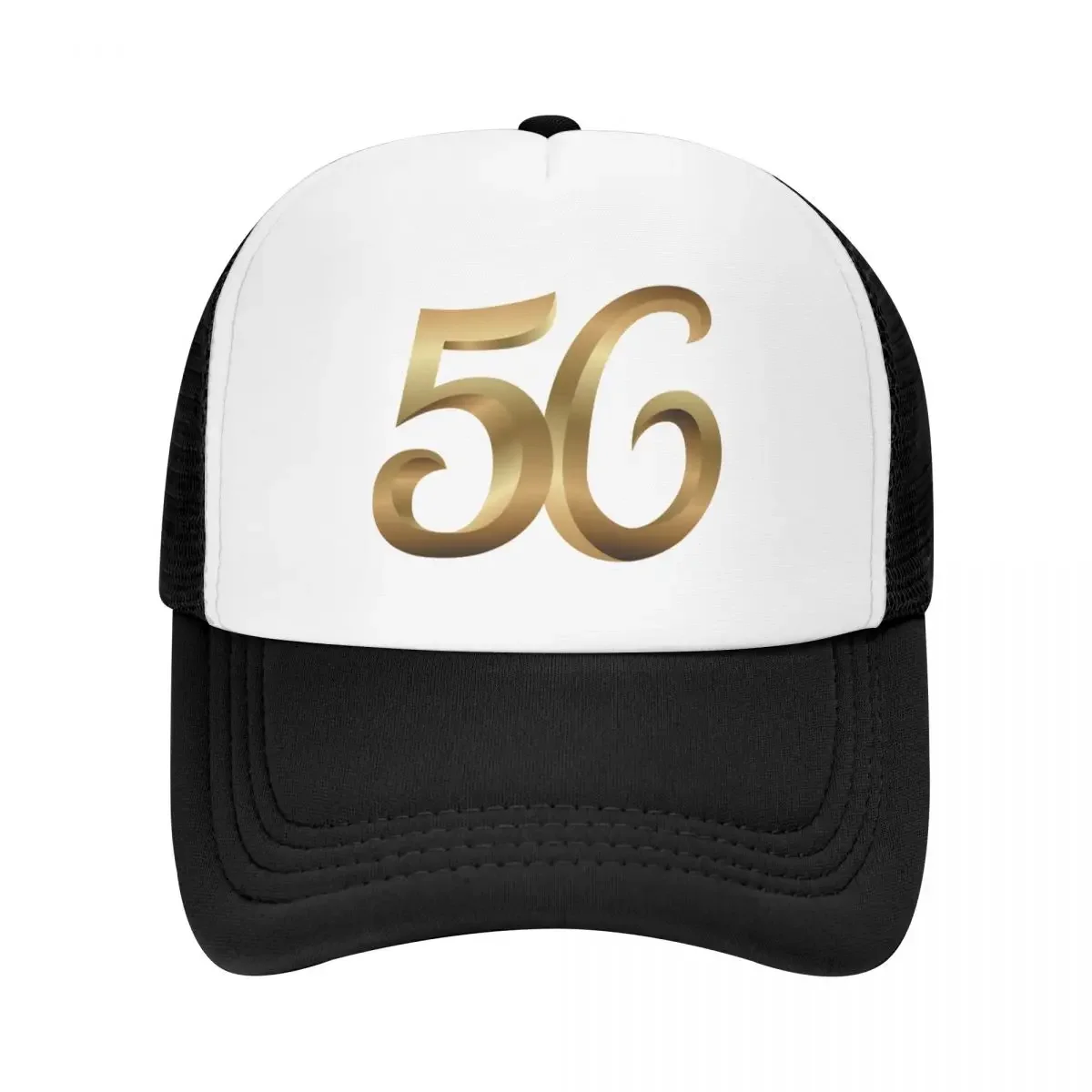 56 Golden Number Fifty Six Baseball Cap Beach hard hat black Horse Hat Men's Baseball Women's