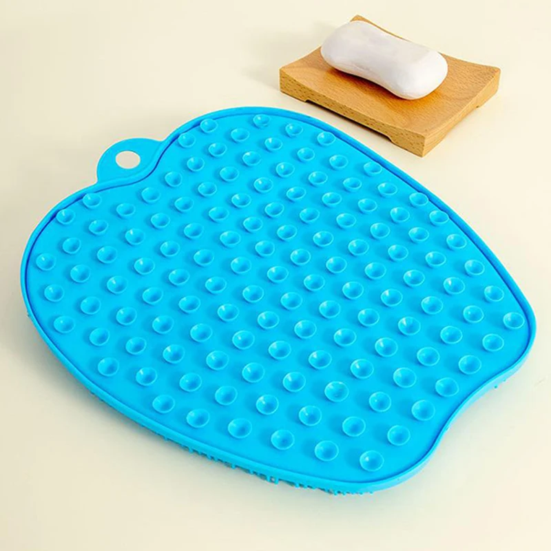 Rub Back Brush Bathroom Non-slip Wash Foot Pad Massage Shower Mat With Sucker Bath Massage Foot Exfoliating Brush Pad