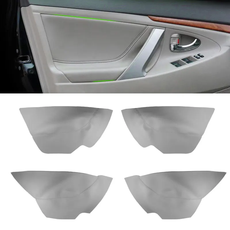 Door Armrest Leather Cover For Toyota Camry 2006 2007 2008 2009 2010 2011 2012 Car Door Armrest Panel Skin Cover Sticker Trim