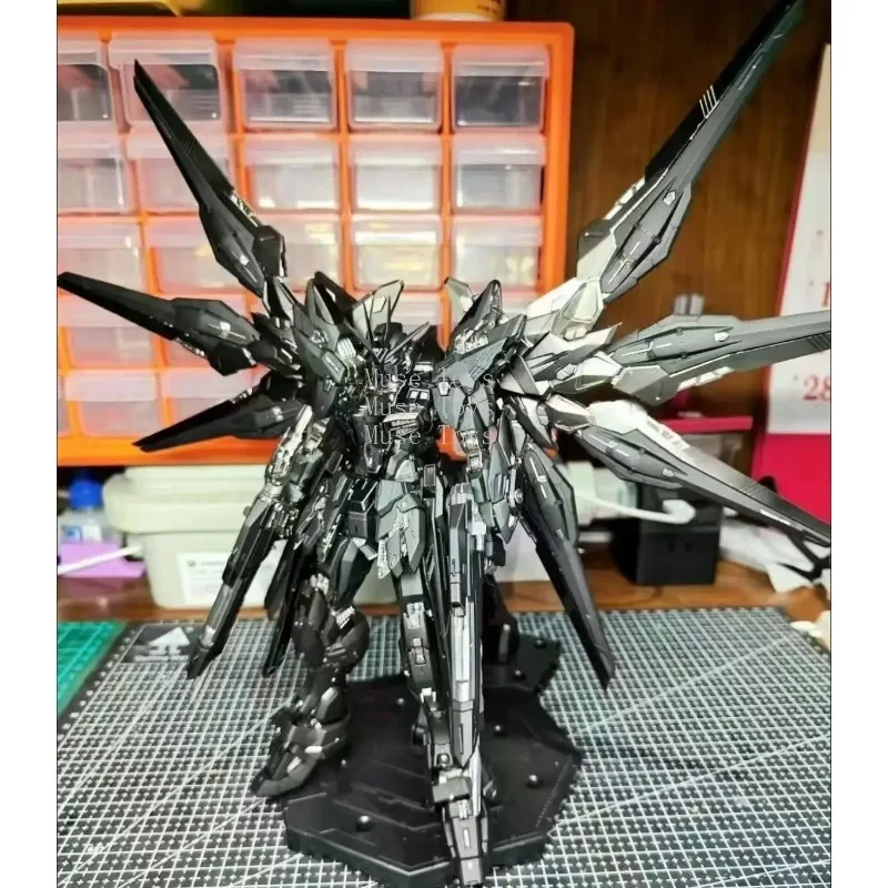 PIANXIN Model MG 1/100 MGEX Strike Freedom Assembly Model Kit Midnight Coating Action Figure Plastic Model  Custom ToysIn Stock