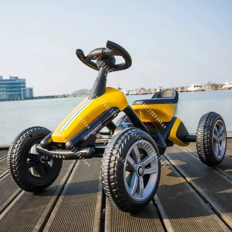 Outdoor Sports Fitness Toy for Boys and Girls 4 Wheel Pedal Go Kart  Ride on Car