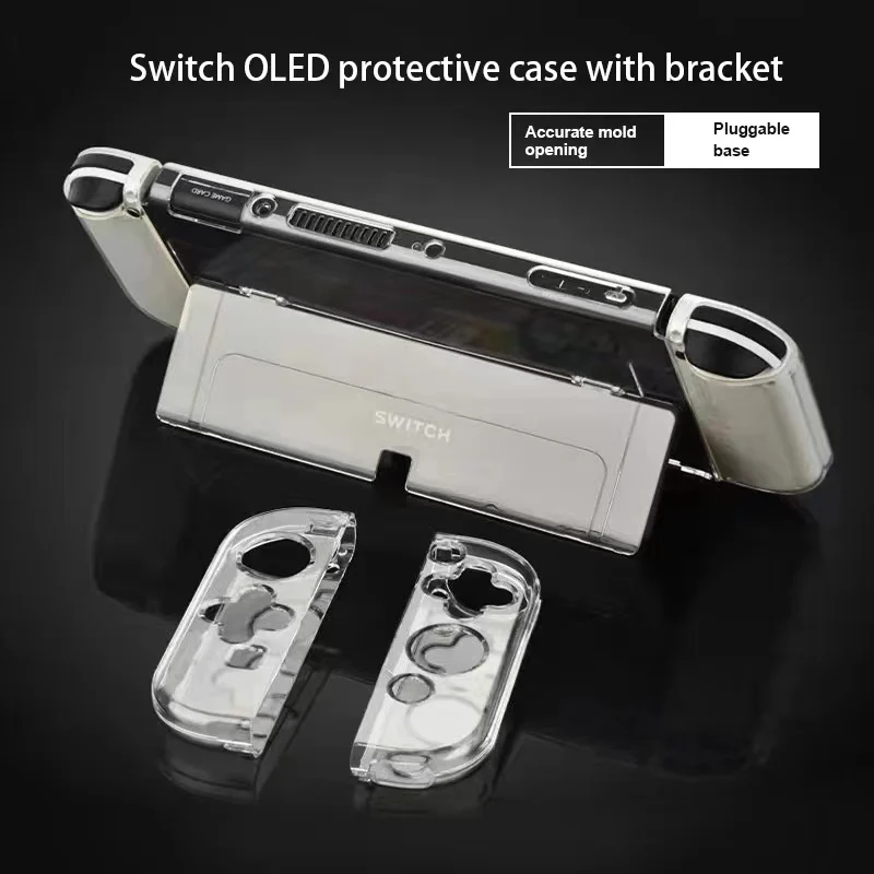 Custodia trasparente per PC compatibile con Nintendo Switch custodia protettiva Oled Cover protettiva trasparente per accessori Oled Switch