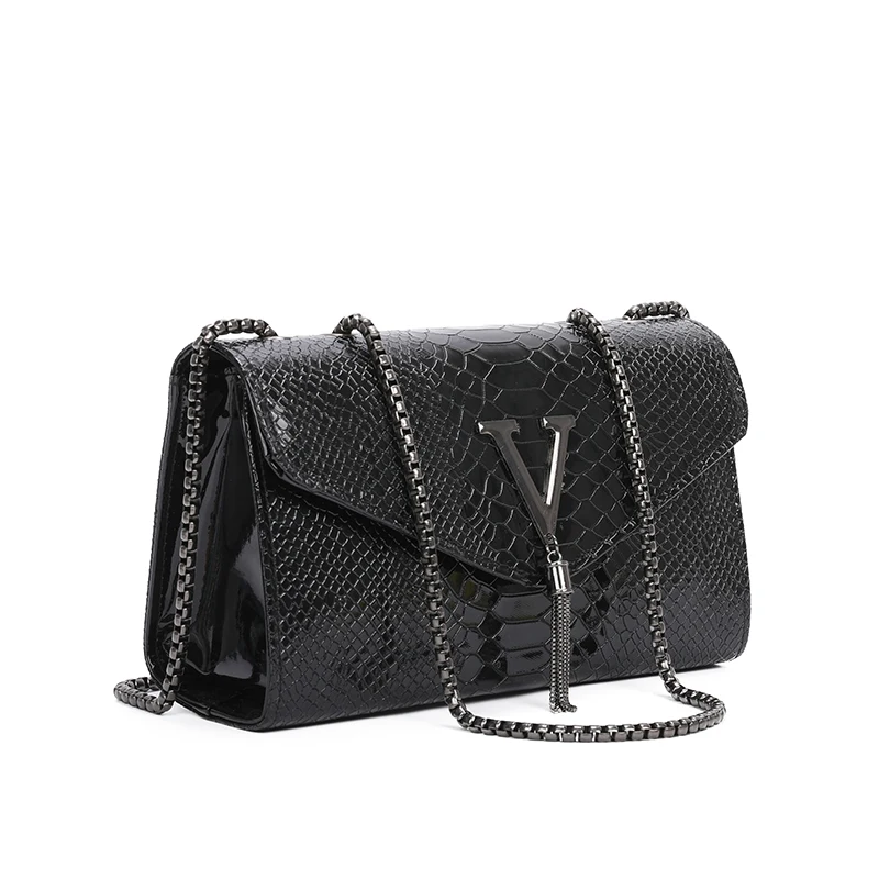 Luxury Handbags Women Bags Designer European Brand Crocodile Chain Shoulder Crossbody Bags For Women Day Clutch Bolsa Feminina