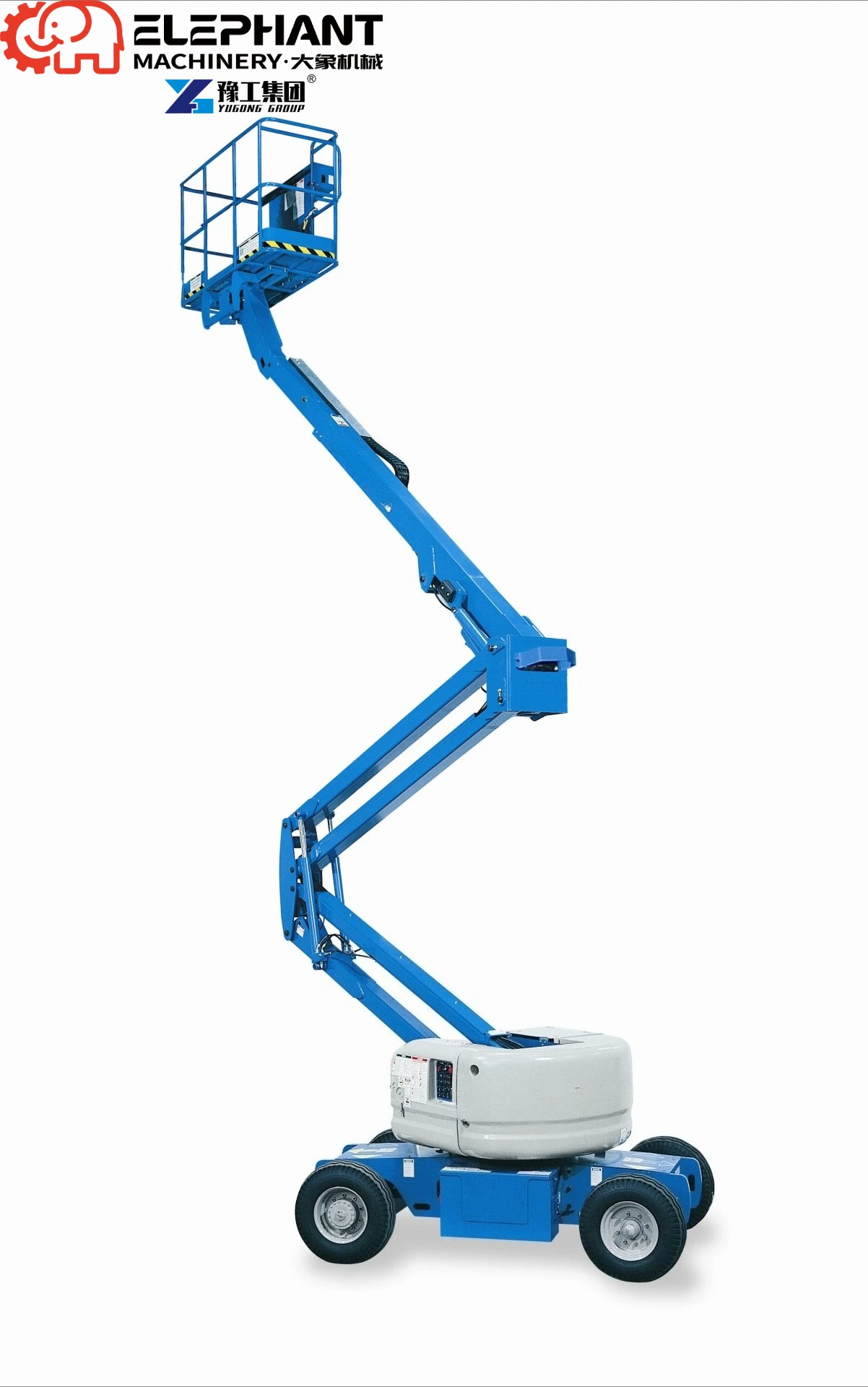 Lightweight Design Curved-arm Lifting Platform Mobile Telescoping Crank Towable Articulating Boom Lift Electric 200kg Capacity