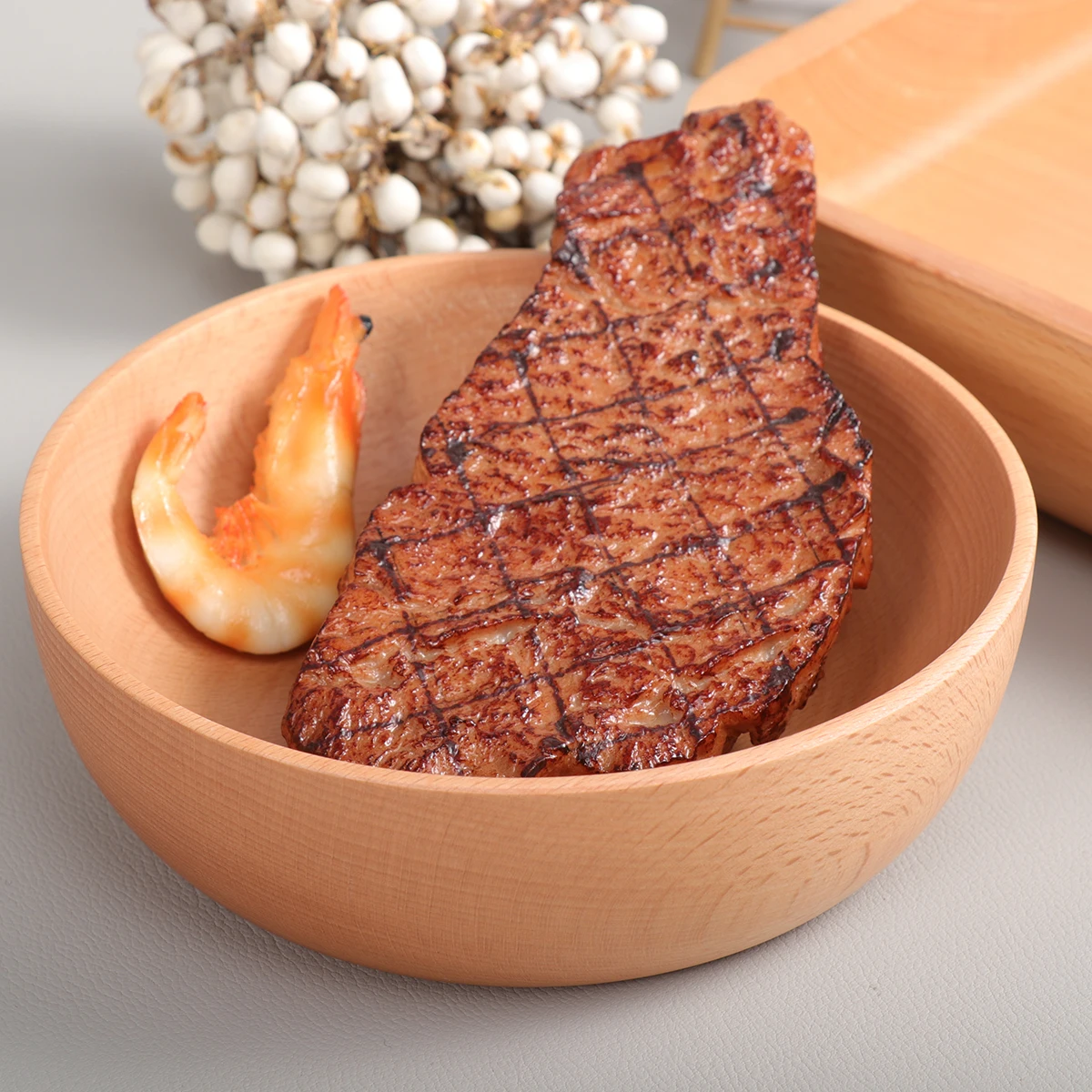 

Wooden Salad Bowl Ramen Vegetable Serving Food Bowls Crack Resistant Lightweight Eco Friendly Large Capacity Fruit