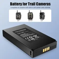 ArdePro E6P, E6PCF, E8P, E8PWF, X60P, X60PMB E8P Trail Camera 10000mAh rechargeable battery pack replacement Camera battery