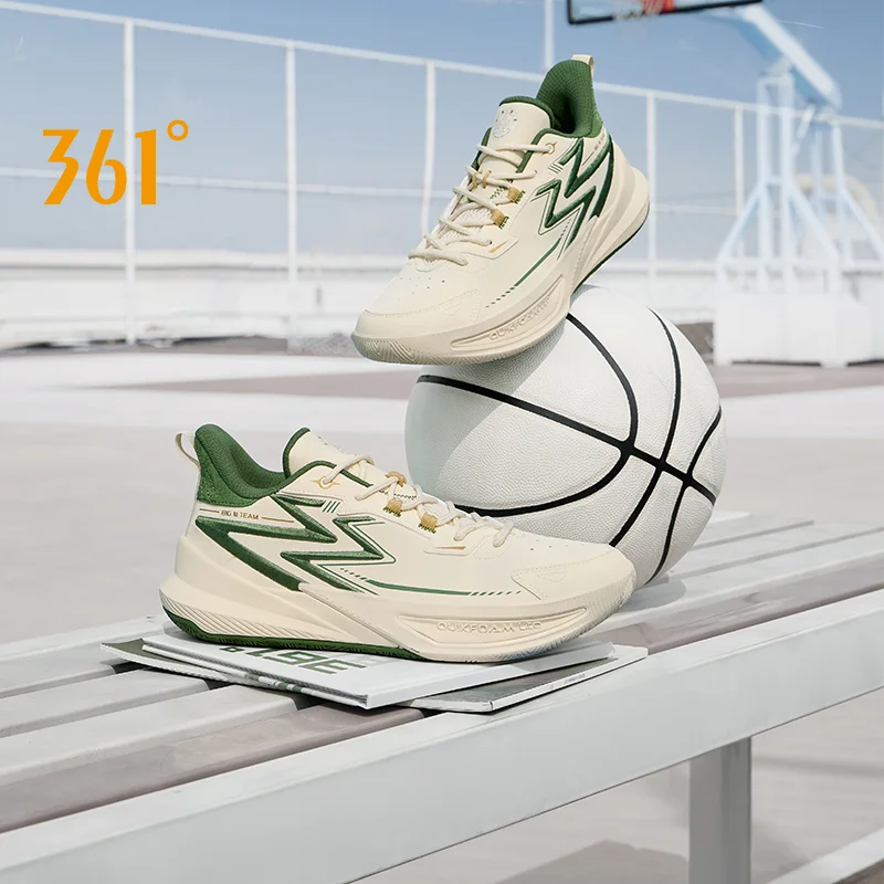 

361 Degrees BIG3 Team 2.0 Leather Men's Basketball Shoes Sport Cushioning Wear-Resistant Protection Ankle Sneakers 672431124