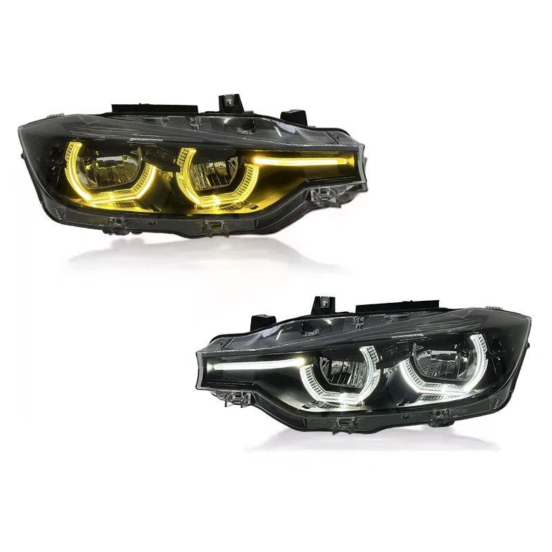 LED-Scheinwerfer für BMW F30 F35 3er-Serie 2013-2018 DRL Sequentieller Blinker Frontleuchten-Set Plug & Play 1 Paar