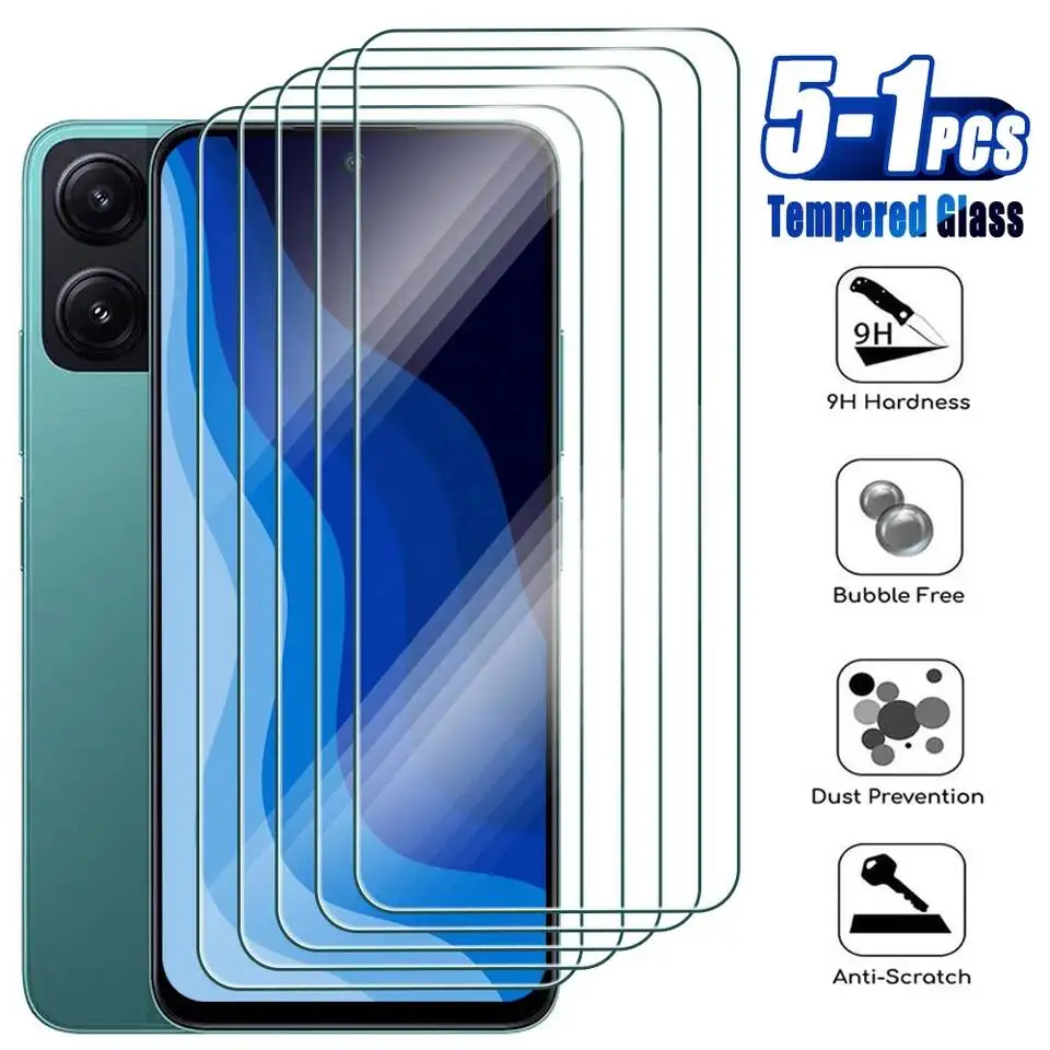 

5-1 шт. Защитное стекло для Xiaomi 8 9 10 12 13 4G 5G 13R 12C 10C 10X 9C 9A 9T 8A, защитная пленка для экрана Redmi 9AT