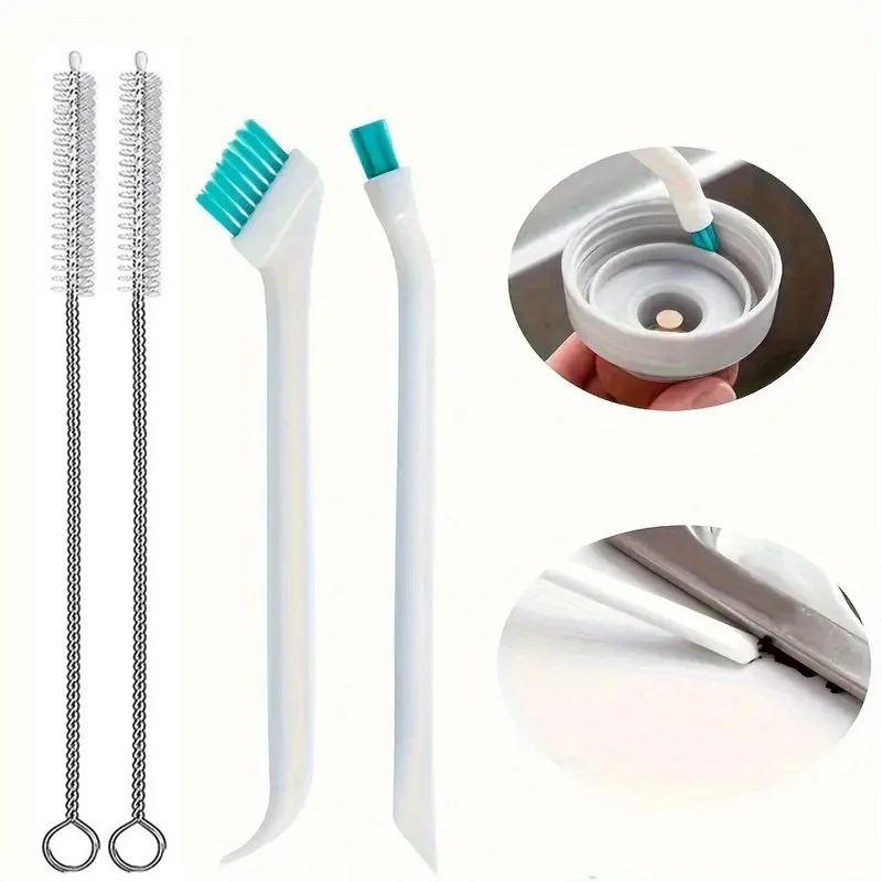 Multi purpose kitchen cleaning brush, water bottle and milk cup spiral brush set, perfect for home use