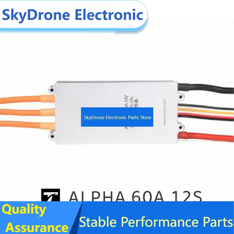 SkyDElALPHA 60A 12S V1.2 T-MOTOR New Released 12S HV Speed Controller For RC Multirotor Plane Brushless Motor MN605S U8II