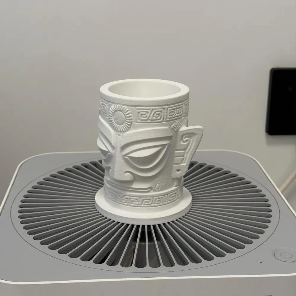 Sanxingdui Mask Pen Holder Storage Bucket 3D Printed Desktop Organizer Office Stationery Chinese Style Gift Home Decor Durable