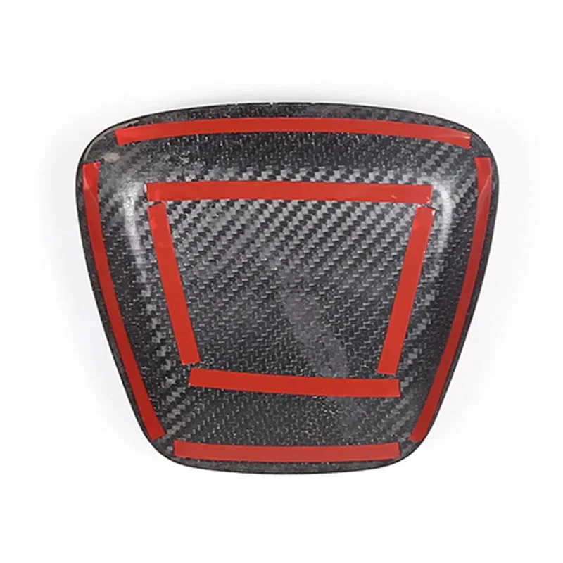 For Tesla Model S Real Dry Carbon Fiber Steering Wheel Logo Automotive Interior Decoration Modification 2023 Accessories