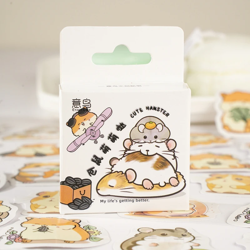 

12packs/LOT Hamsters are cute and adorable series markers photo album decoration label sticker