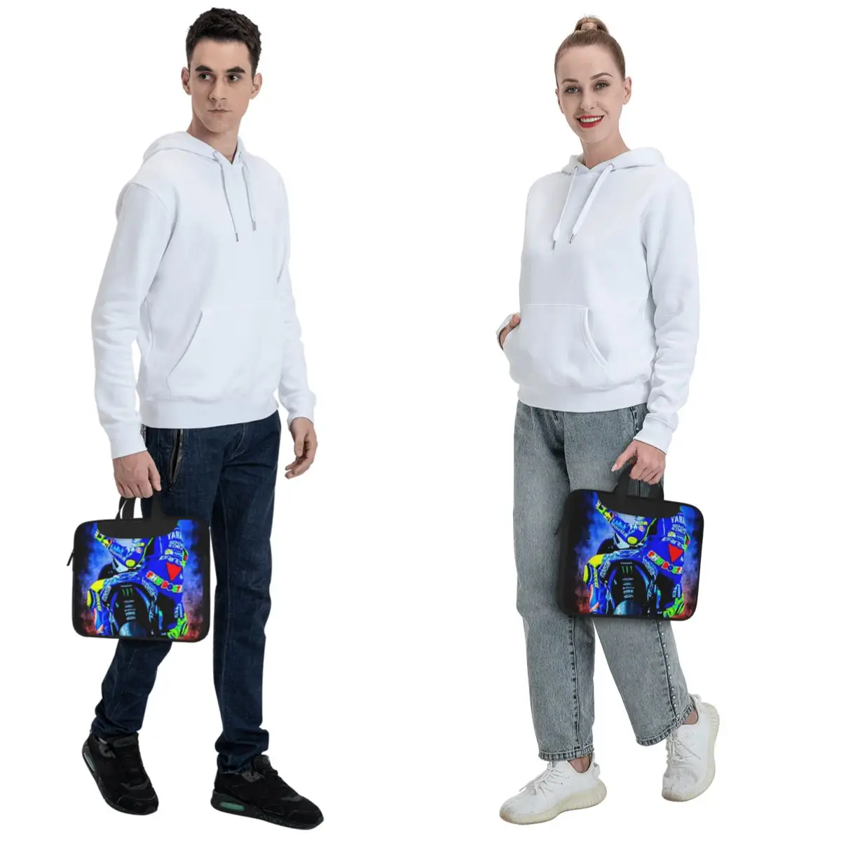 Moto-Gp Rossi Speed Racing Crossbody Laptop Bag Case Computer Bag 13 14 15.6 Inch Notebook Pouch for Lenovo