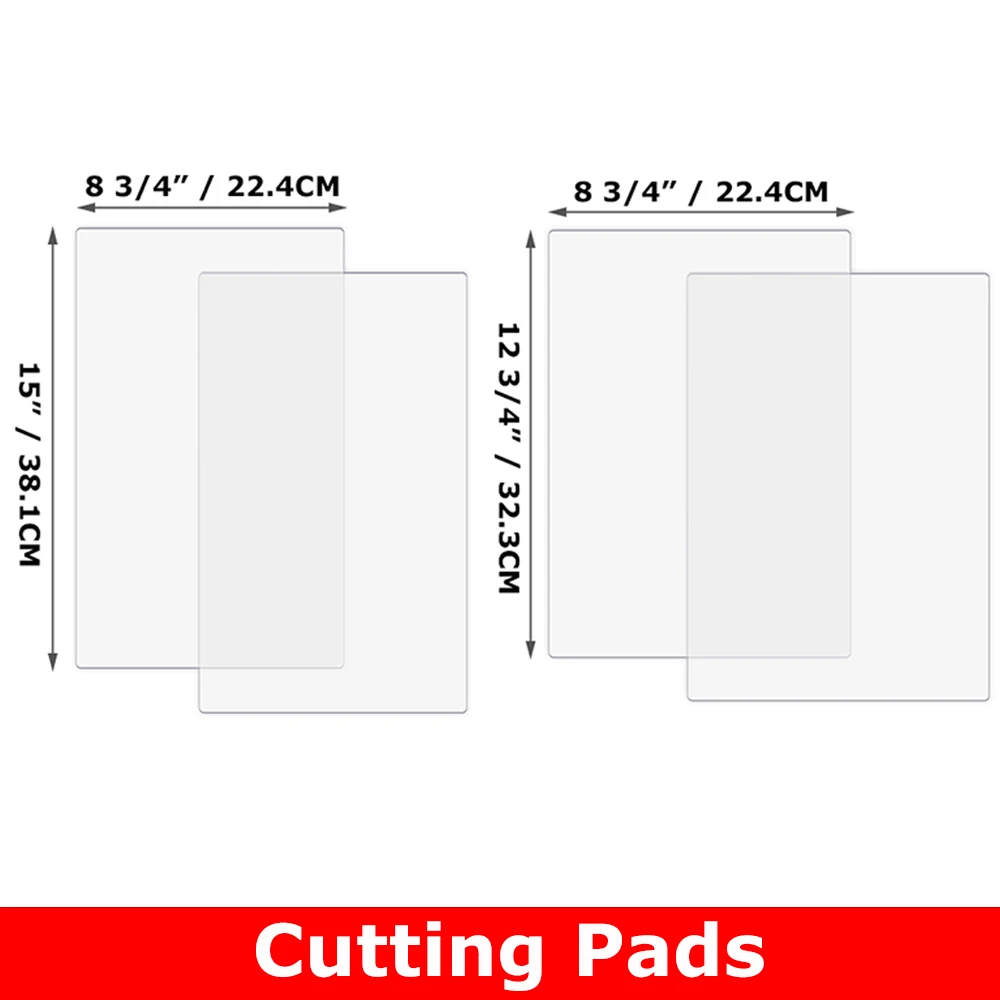 

2pcs/set Cutting Plates Clear Polycarbonate Plastic for BSP & BS Switch Plus Machine Durable Cutting Pads 3mm Thickness 2023 New