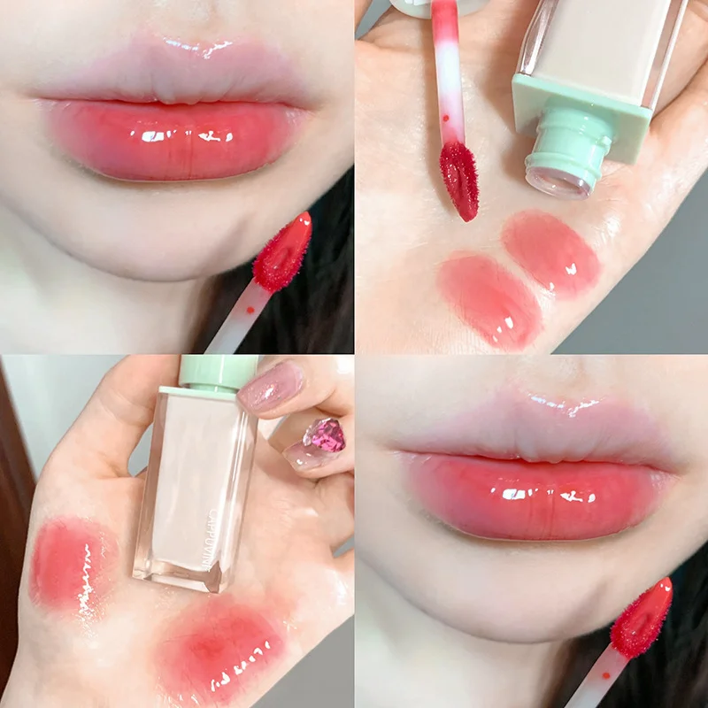 

Clear Mirror Water Lip Gloss Lip Glaze Transparent Waterproof Glossy Liquid Lipstick Lip Tint Sexy Lip Plumper Makeup Korean