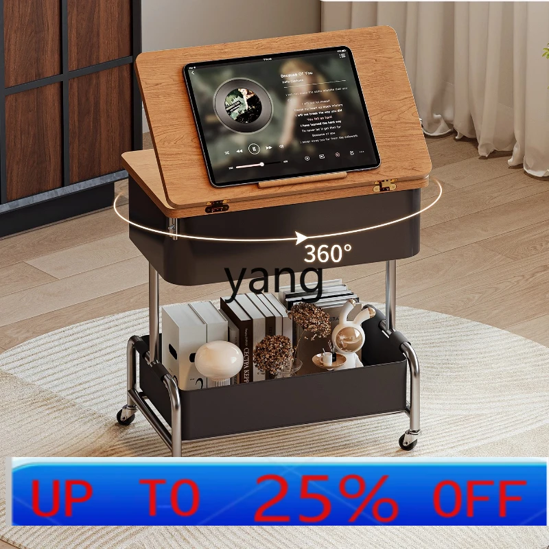 

lmm antique trolley living room movable folding edge few household solid wood