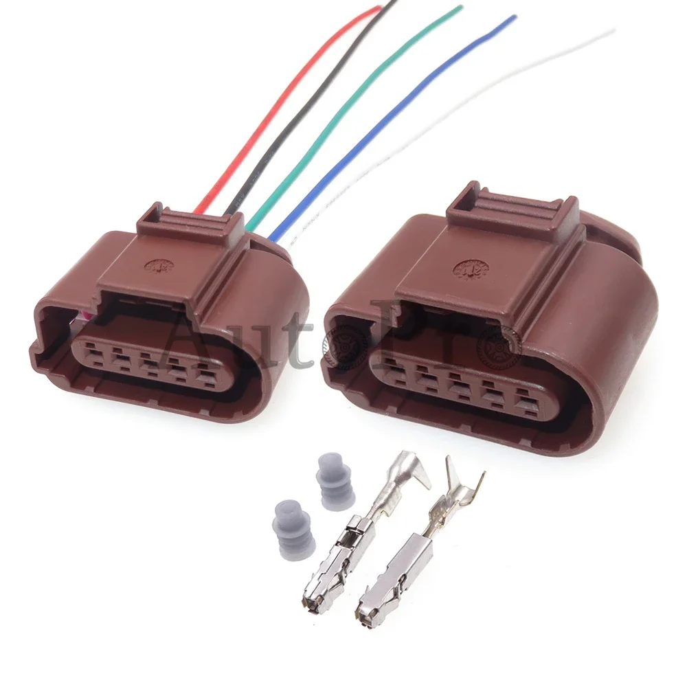 1 Set 5 Hole 8K0973705B AC Assembly Car Wire Cable Socket 8K0 973 705 B Automobile Waterproof Connector for VW Audi Auto Parts