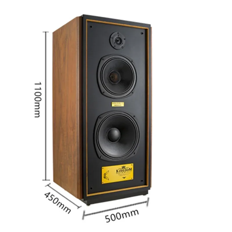 GL-014 Orsefon Empire Series 12 Inch 3-Way Hi-Fi Floor Standing Loudspeaker, Passive High End Audiophile Speaker Pair, 300W 8Ω