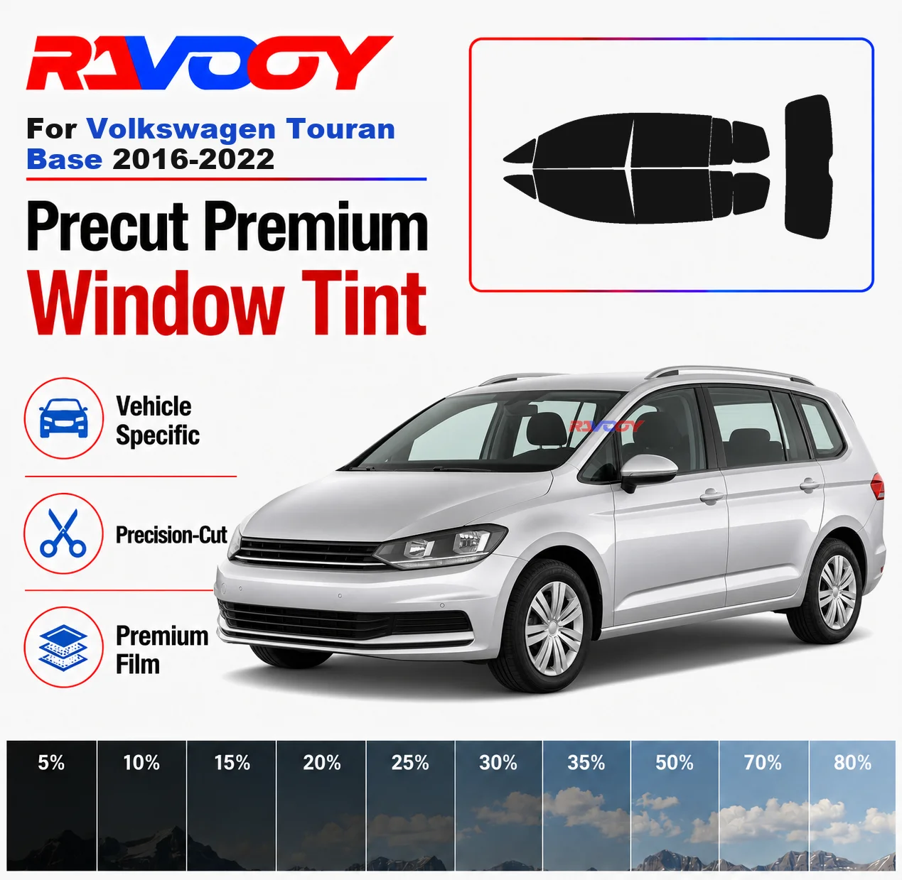 premium-precut-window-tint-kit-front-windows-rear-windows-rear-windshield-for-volkswagen-touran-base-2016-2022-nano-ceramic-film