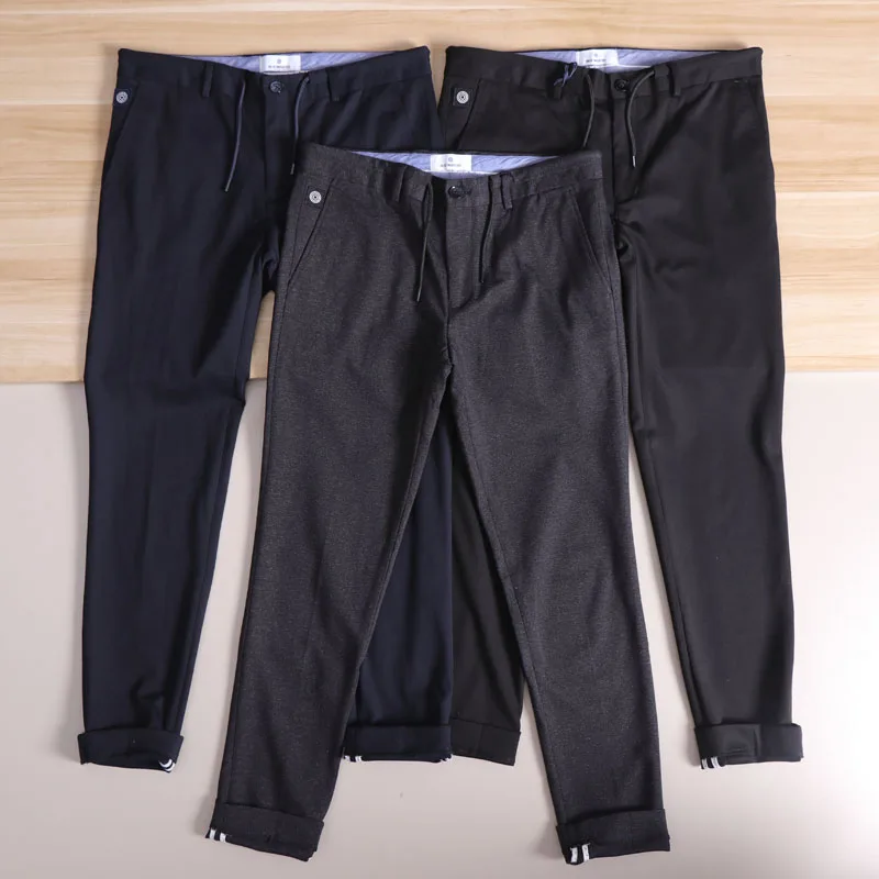 

High-End Knitted Slim Fit Casual Pants Men's Elastic Cone ape Long Trousers Faionable Autumn Leisure Faion Clothing