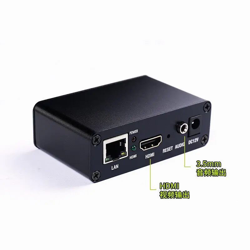 H265/H264 audio and video decoder SRT RTMP RTSP to HDMI conversion