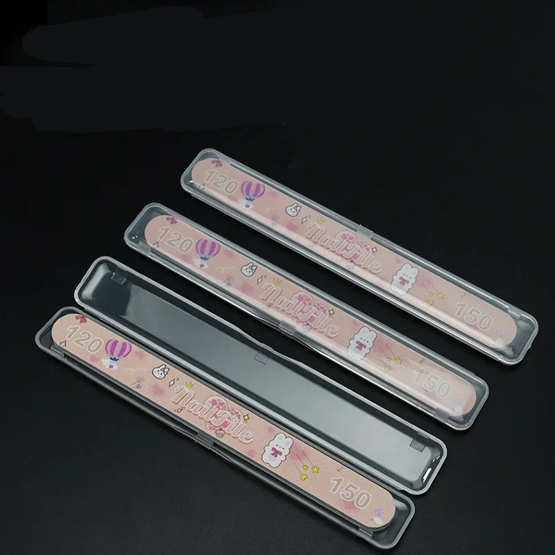 2pcs Nail Brush Long Chopsticks Storage Box Nail File Storage Box Brush Nail Art Tool Tableware  Dust-proof Display Accessories