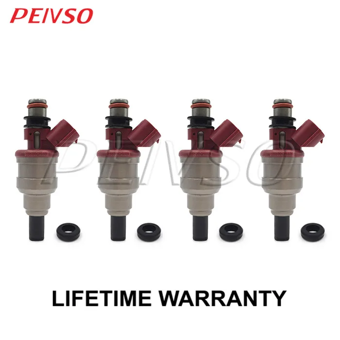 PEIVSO 4pcs 195500-2550 1955002550 Fuel Injector For DAIHATSU L502S MIRA