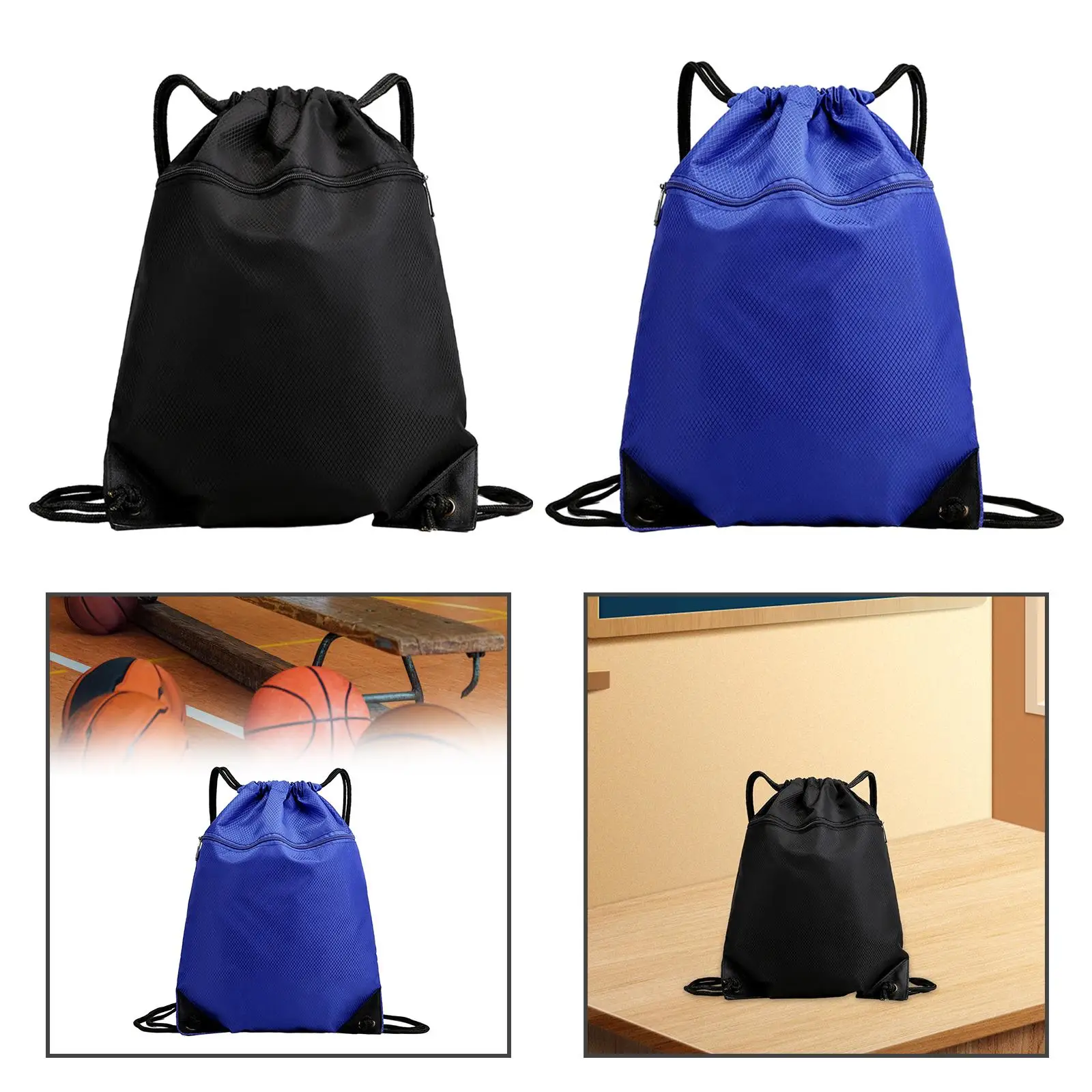 Drawstring Backpack Large Durable Sports Backpacks Gym Bags Draw String Bag