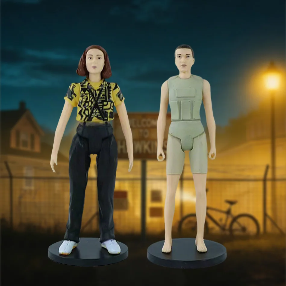 8 estilos figura extraño once Dustin Barb Steve Demogorgon figuras de acción juguetes cosas con caja