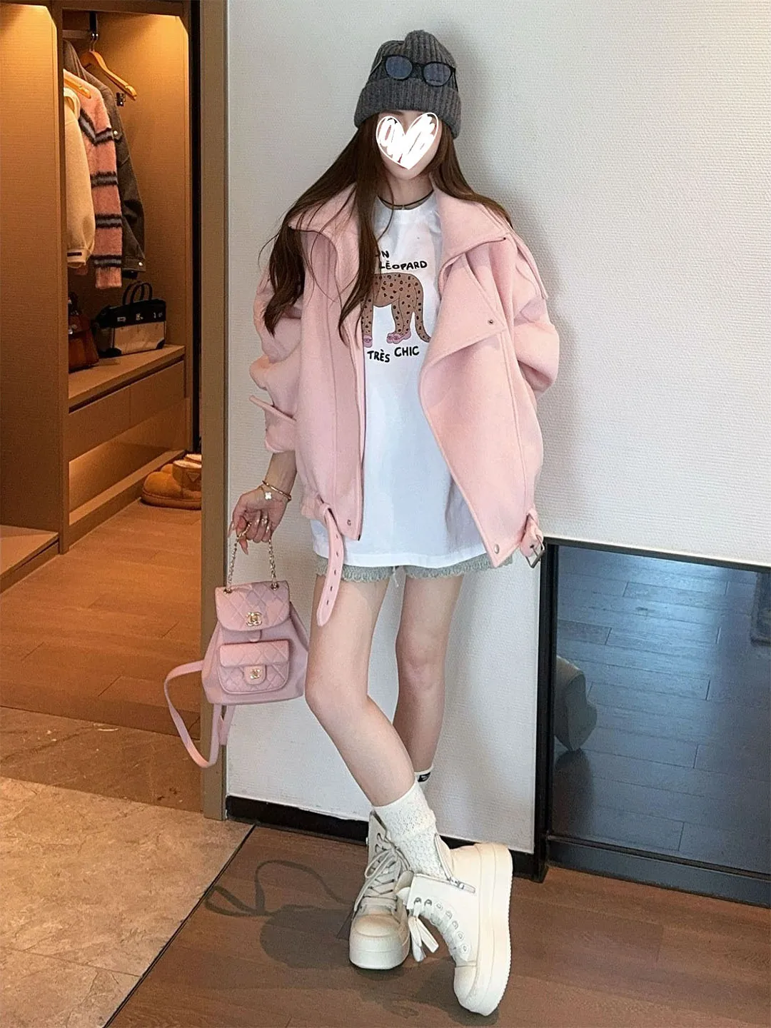 

Женская укороченная куртка в нежном стиле с длинным рукавом, отложным воротником, свободного кроя, стройнящая, для осени-зимы, новинка