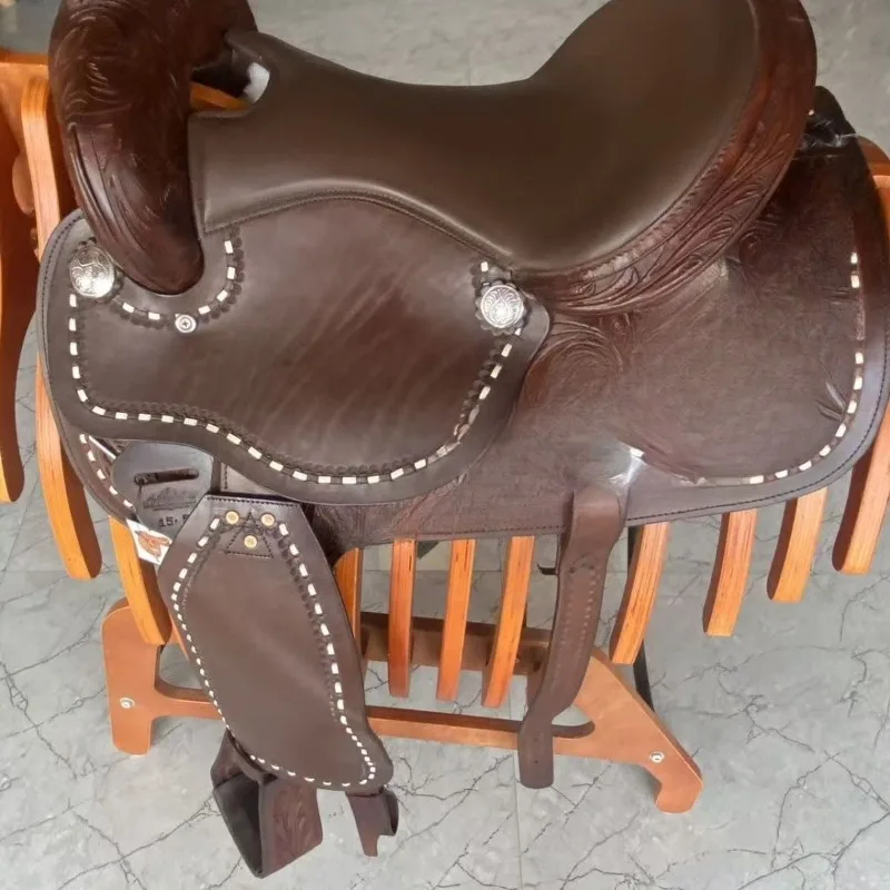 

Leather Western, Big Saddle, Full Set of Western Saddle