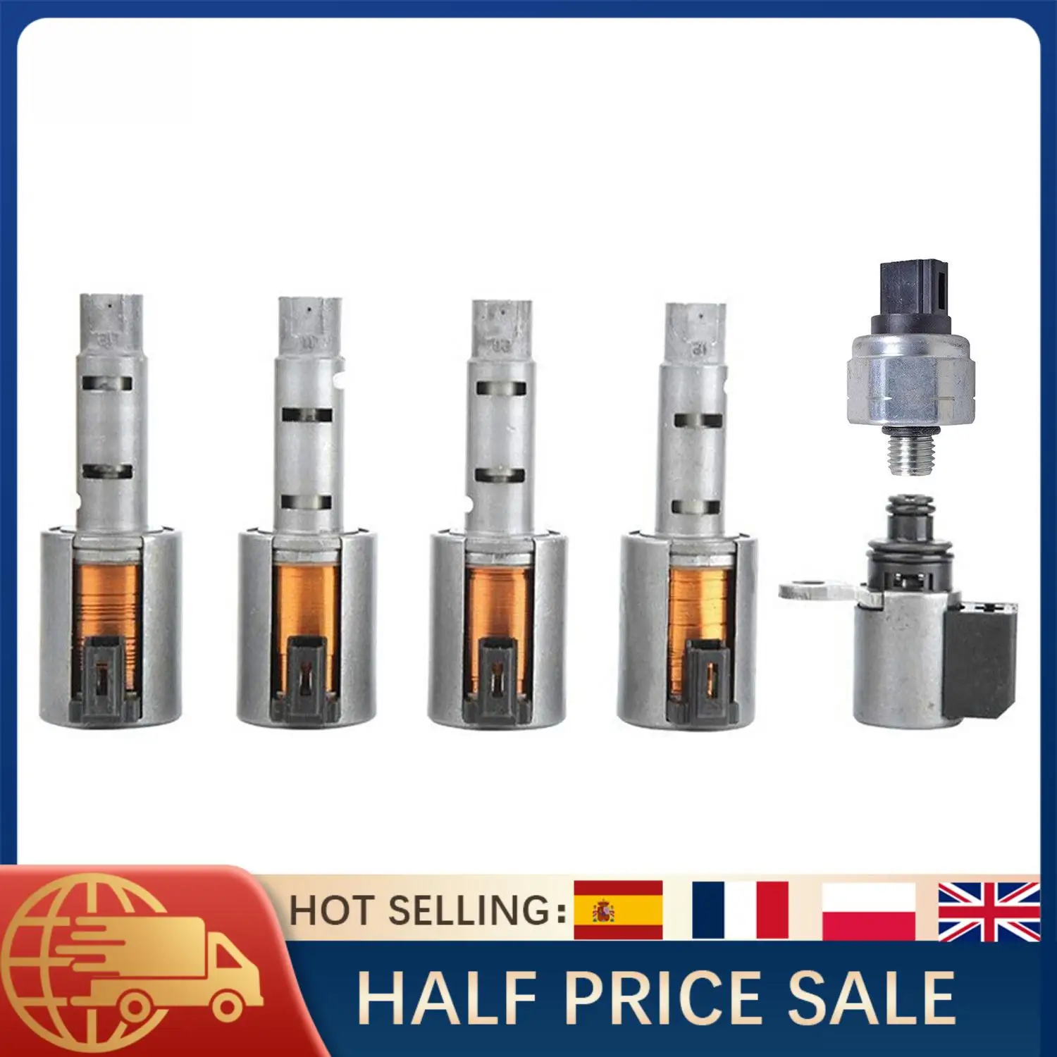 

JF015E RE0F11A CVT Transmission Pressure Sensor Solenoid For Nissan Versa Sentra Tiida Note Suzuki Swift Chevy Spark Replacement