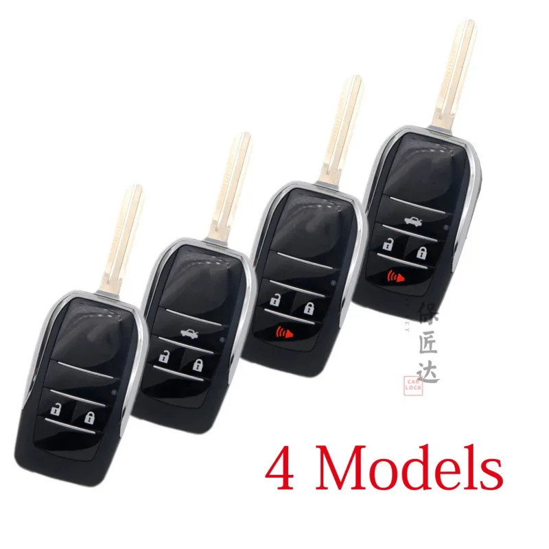 Baojiangdd fit for Toyota Innova RAV4 Hilux GR Camry Yaris SW4 Fortuner landcruise Corolla modified remote upgrade key Shell