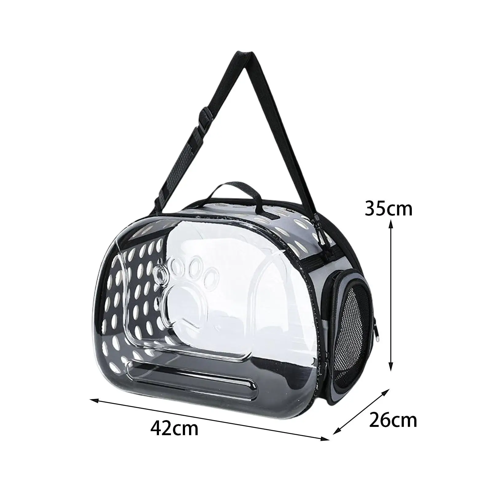 Cats Travel Carrier Transport Luggage Transparent for Small Medium Dogs