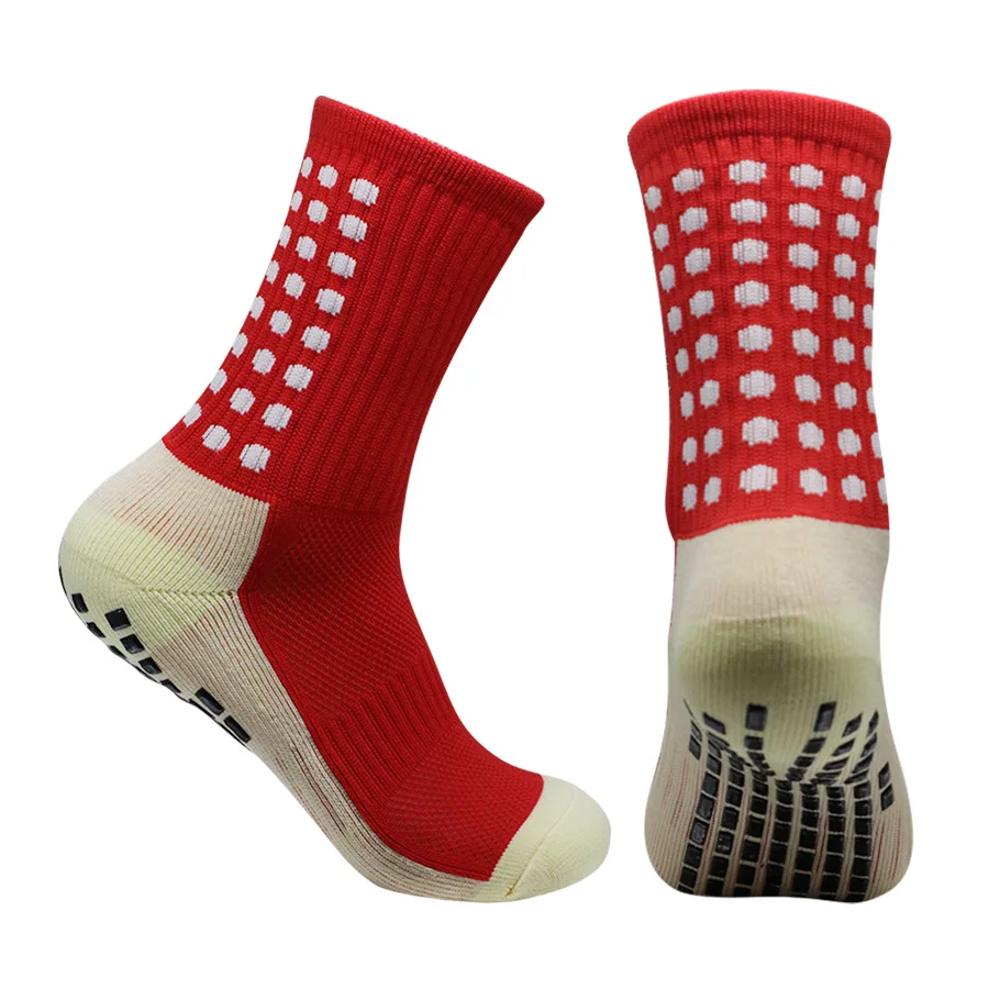 Men Anti-Slip Football Socks Soft Breathable Sports Socks Running Cycling Hiking Soccer Socks