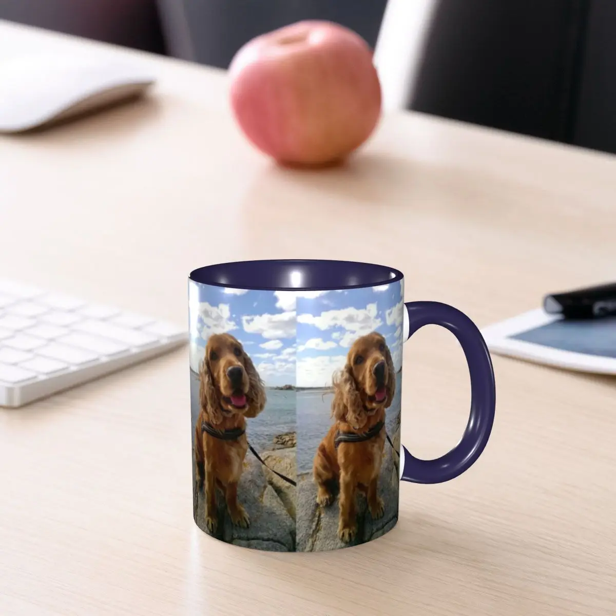 Funny Cool Cocker Spaniel Dog Animal Mug Funny Ceramic Coffee Cups Tea Mugs Milk Cup Drinkware Gift for Friends