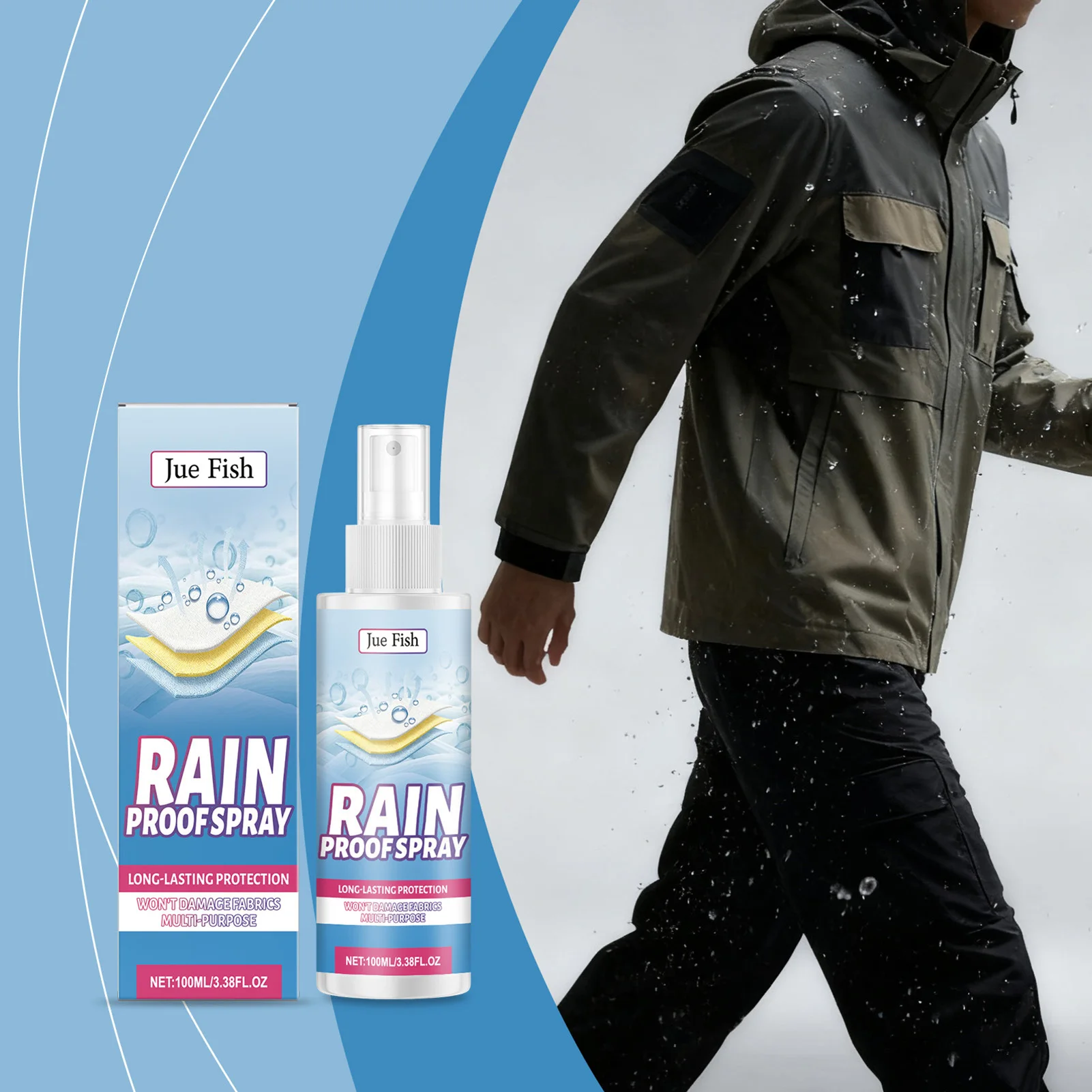 Textile Water Repellent Spray For Shoes And Boots Long-Lasting Effect, Quick Dry. Daily Commute In Rainy Or Snowy Weather