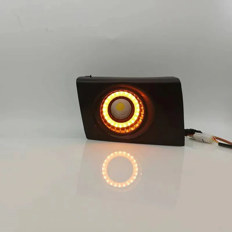 LED Angel Eye Fog Light Assembly Kit For Hyundai Tucson 2004 2005 2006 2007 2008 2009 2010 2011 2012  Dual Color Angel Eye Daytime Running Lights Lamp DRL Daylight Driving Accessories Kits view 7