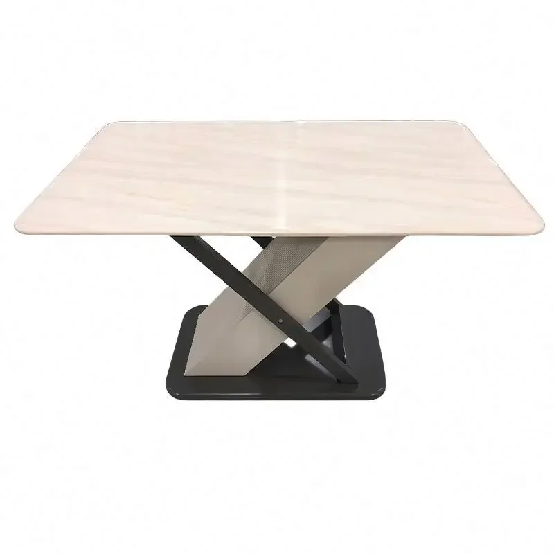 Slate dining table for household small apartment dual-purpose restaurant table and chair combination